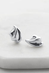 Claudia Silver Wave Earrings